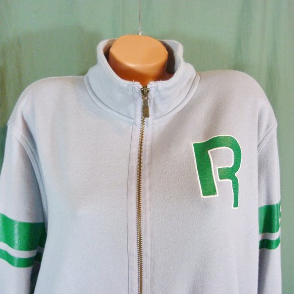 Reebok Classic R Varsity Jacket XL Gray 1895 Zip - Picture 5 of 11